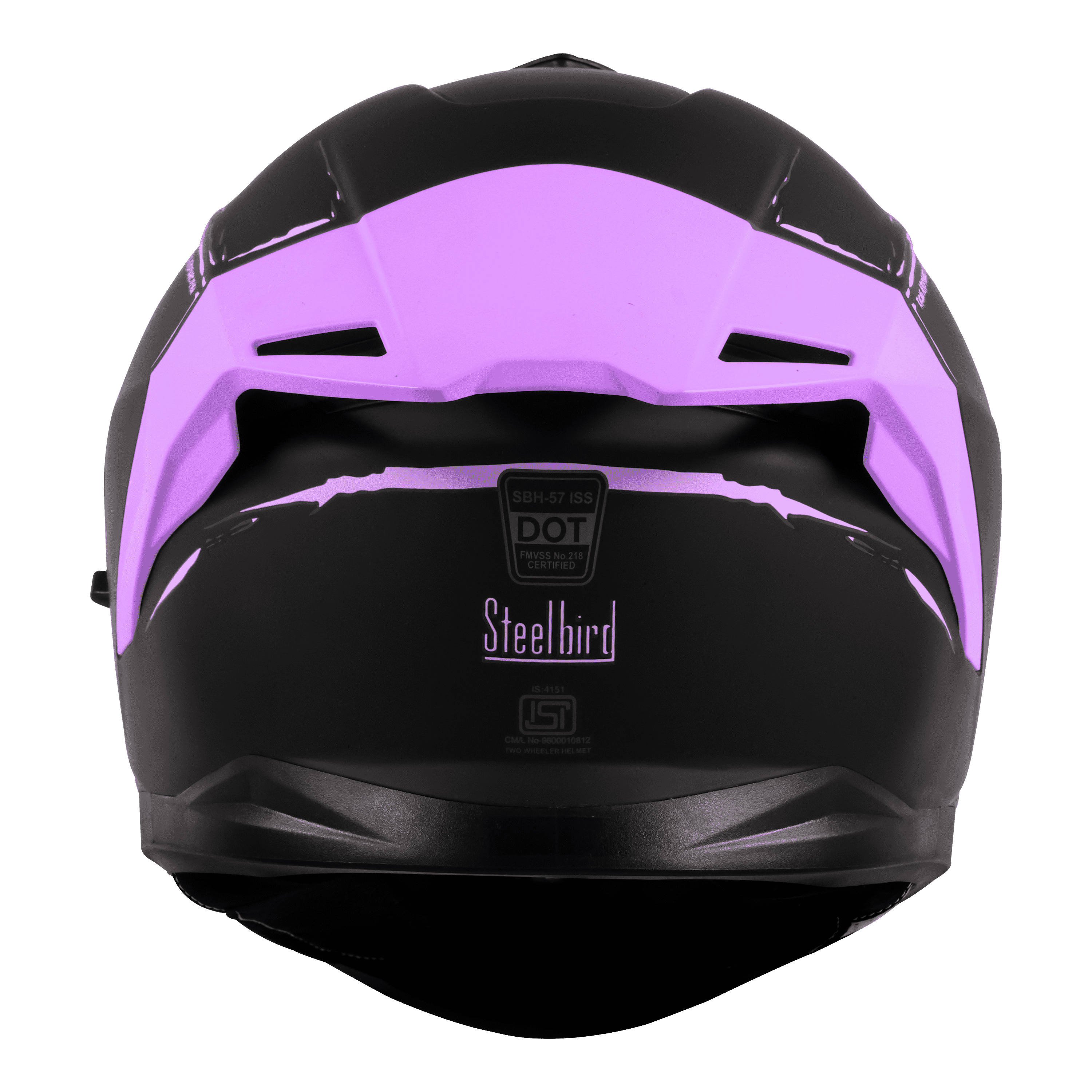 SBH-57 ISS FIGHTER F2 GLOSSY BLACK WITH PURPLE